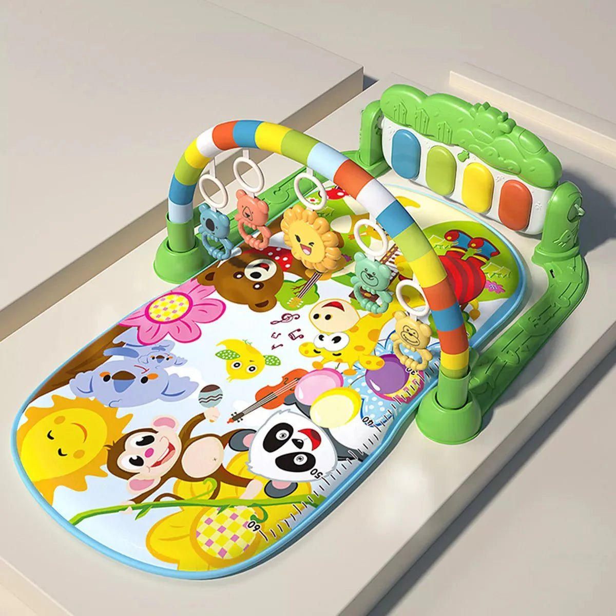 Tapis D'éveil Bébé En Mousse EVA 170x122 Cm - 16 Pièces Puzzle, Antidérapant, Facile à Nettoyer, épaisseur 1 Cm