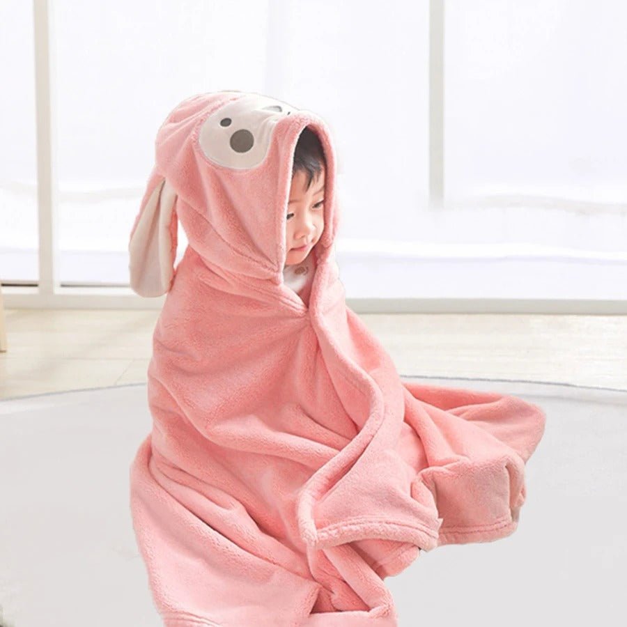 cape de bain enfant tete d animal poudre de singe