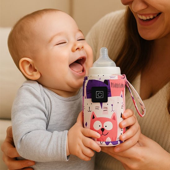 chauffe biberon portable avec bebe