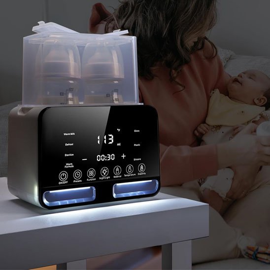 chauffe biberon electrique multifonction veilleuse