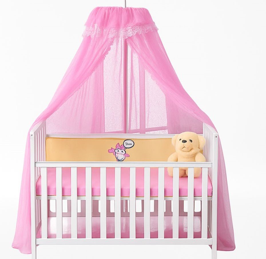 Ciel de lit bébé fille rose