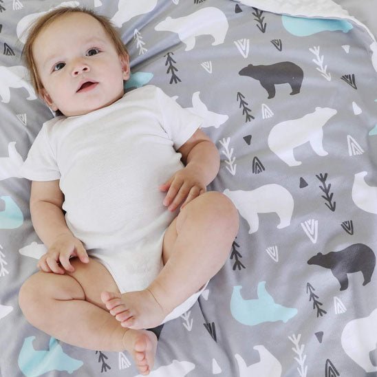 couverture bebe animaux doux et mignons ours polaire