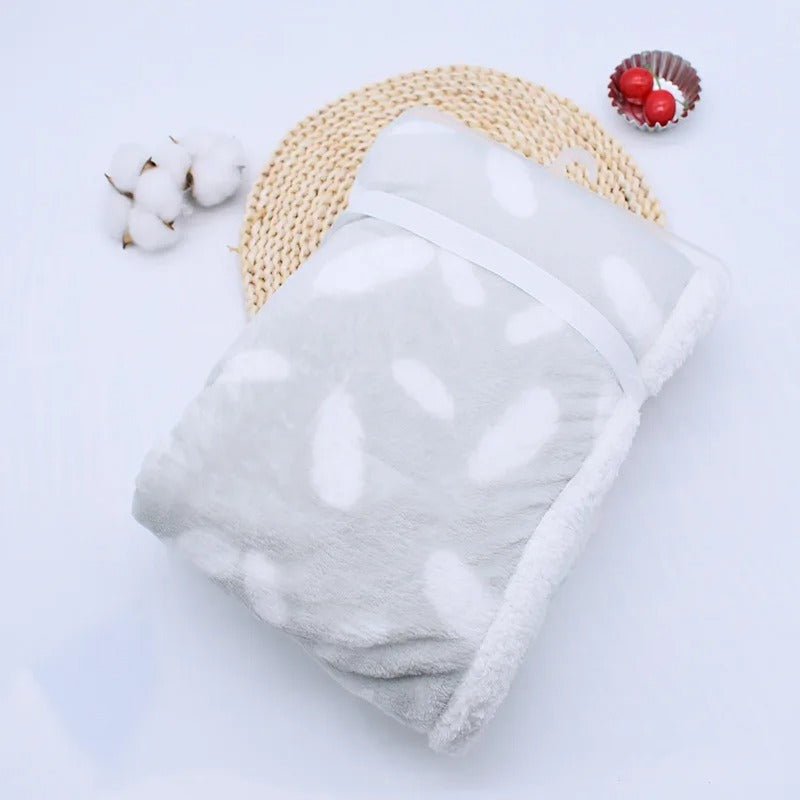 couverture bebe nidouillet gris clair