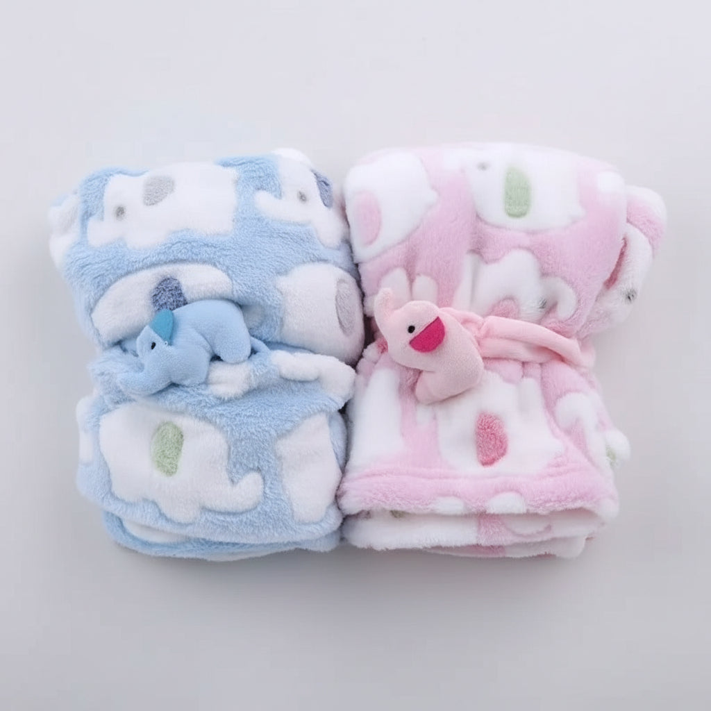 Couverture en polaire bebe calinphant