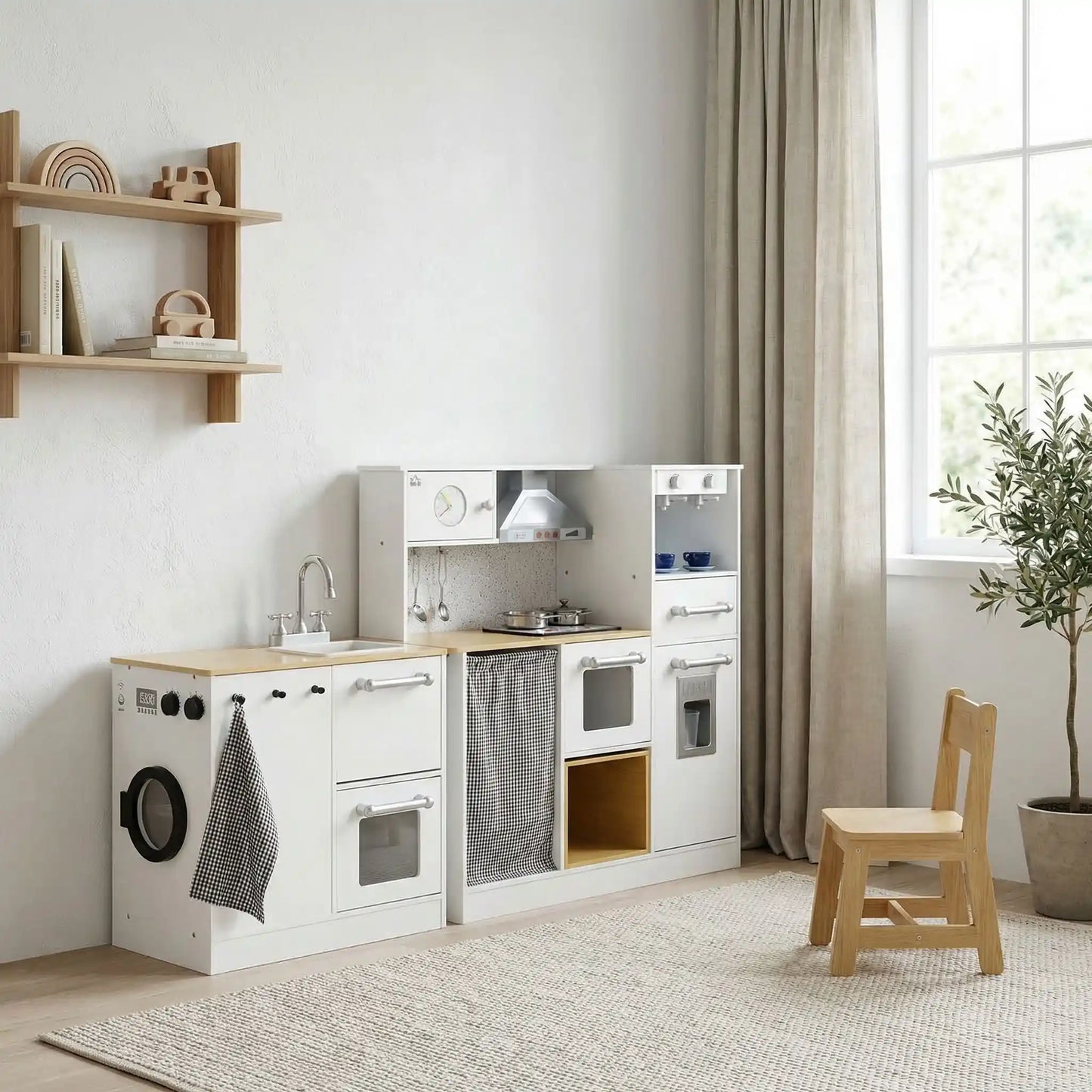 cuisine en bois enfant bords arrondis securite