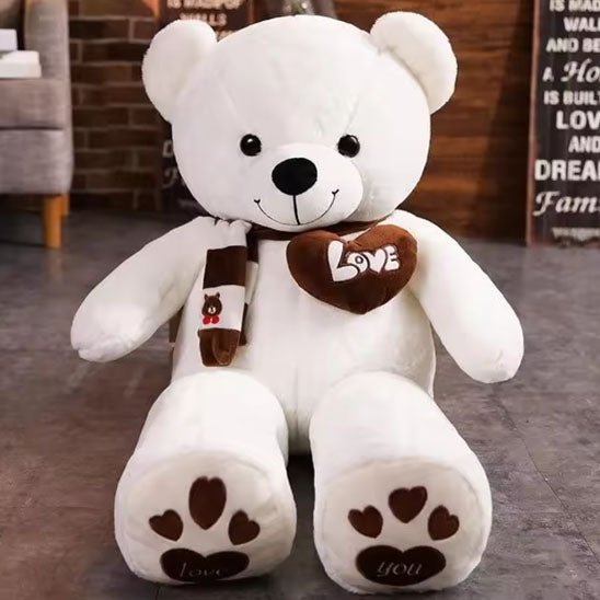 doudou enfant grand calin blanc