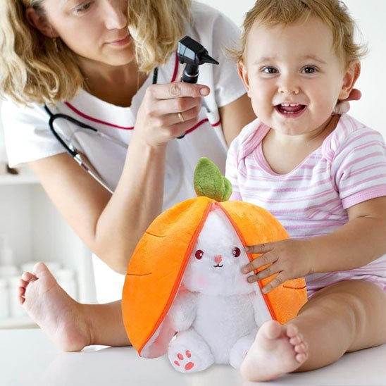 Doudou Lapin lapinounet carotte avec docteur