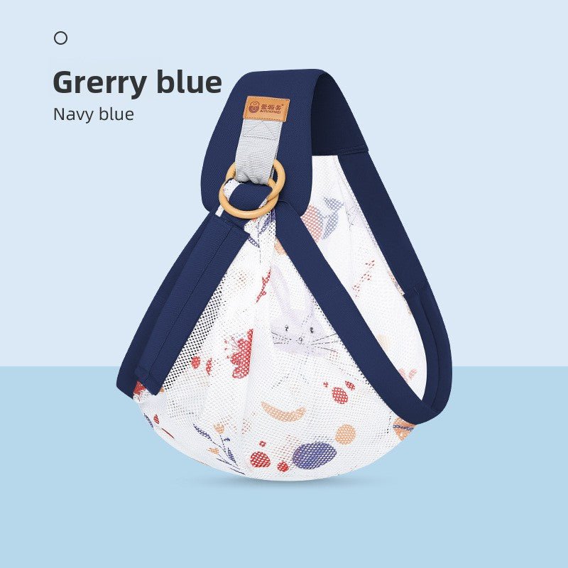 echarpe porte bebe nid doux bleu marine
