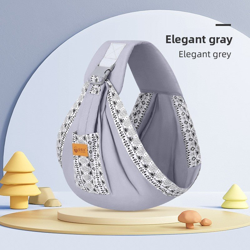 echarpe porte bebe nid doux gris elegant