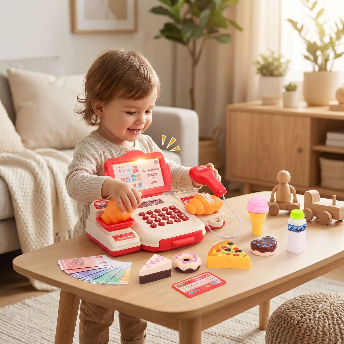 jeu de caisse enregistreuse enfant gourmandises