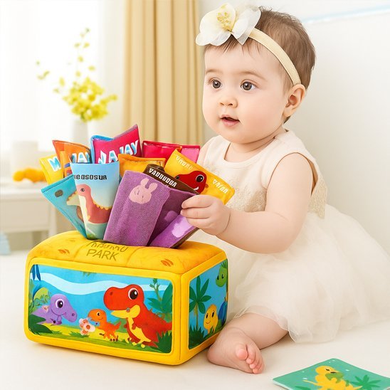 jouet bebe 1 ans dinosaure avec bebe fille
