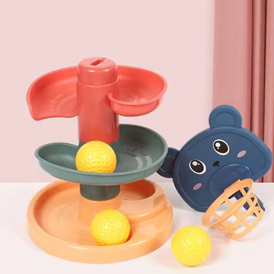 jouet bebe toboggan a balles