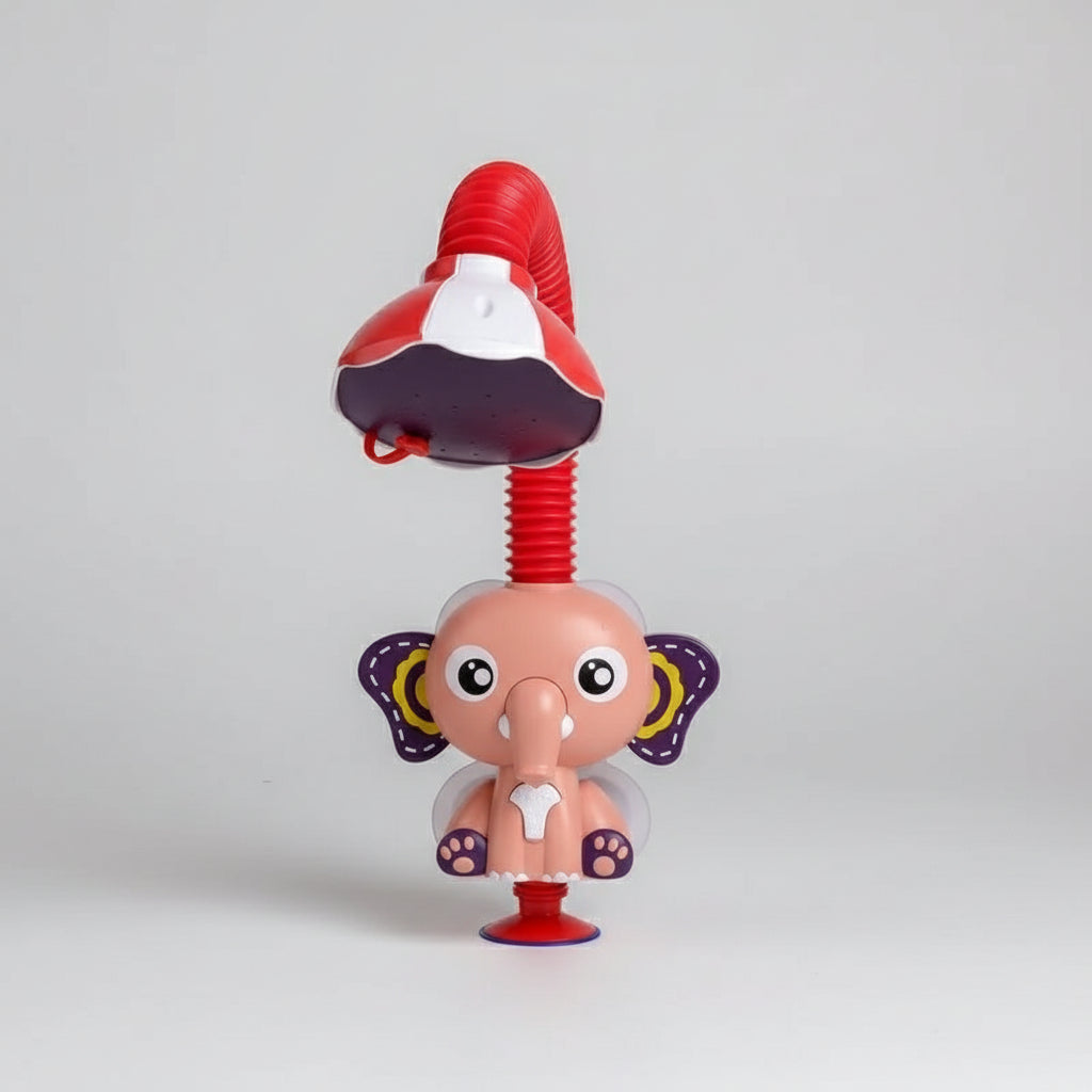 jouet de bain bébé éléphant rose image