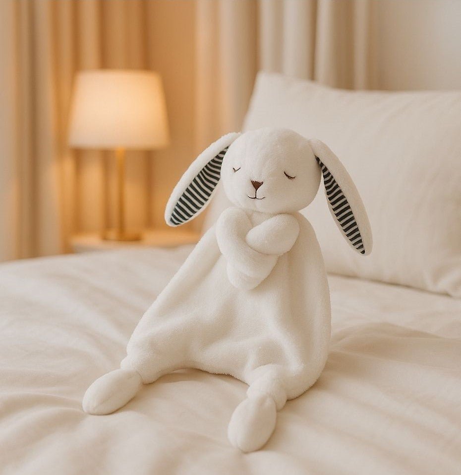 Lapin Doudou Doux et Câlin™ – Compagnon Hypoallergénique pour Bébé