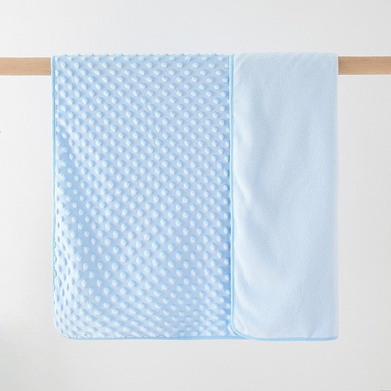 Plaid pour bébé polaire bleu ciel