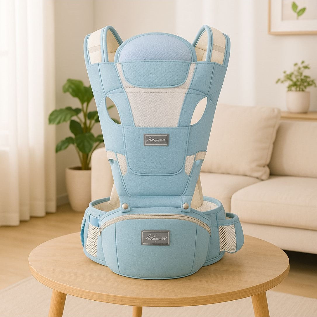 porte bébé bleu