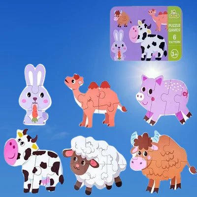 Puzzle Montessori - BabyPuzzle™ - Bétail - Joujoux Bebe