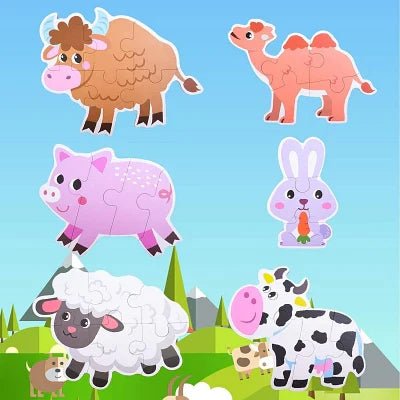 Puzzle Montessori - BabyPuzzle™ - Bétail - Joujoux Bebe