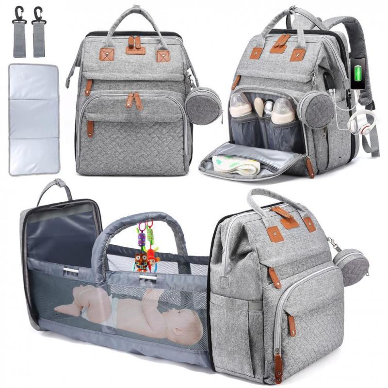 sac a langer kozibag gris convertible lit