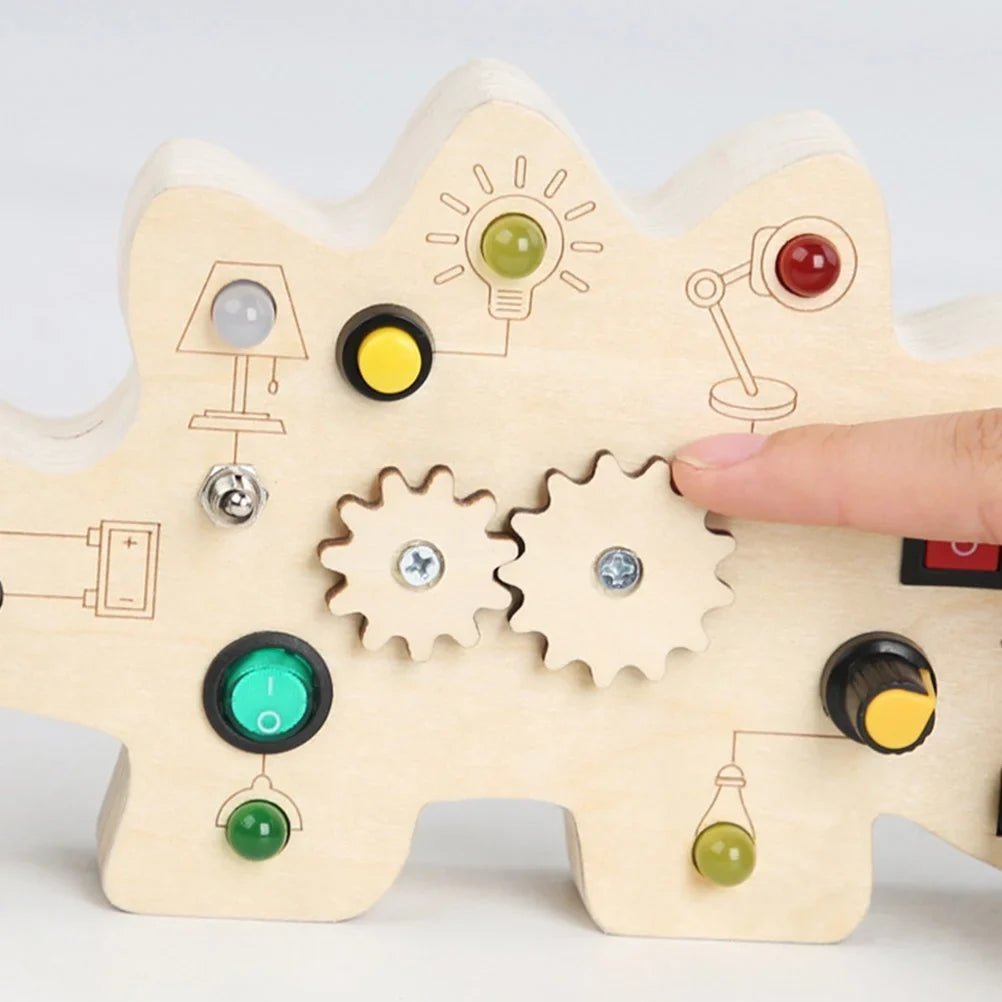 Tableau Montessori - BusyBoardCircuit™ - Dinosaure - Joujoux Bebe
