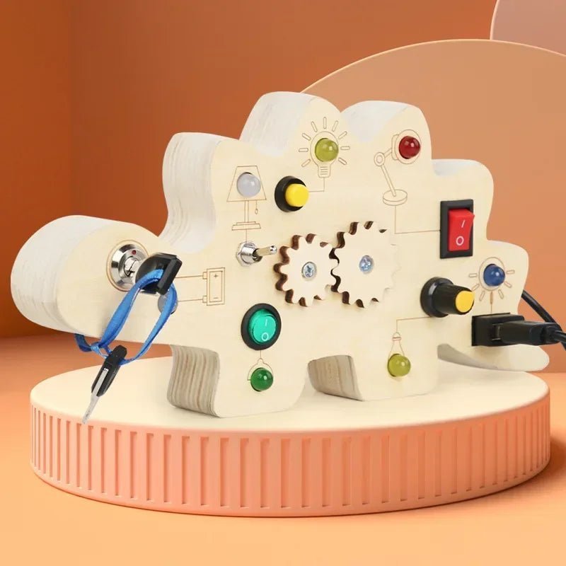 Tableau Montessori - BusyBoardCircuit™ - Dinosaure - Joujoux Bebe