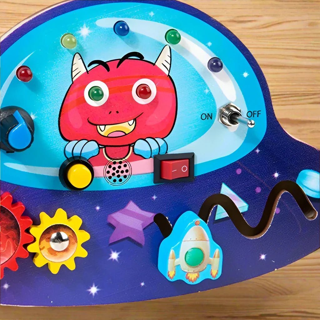 Tableau Montessori - BusyBoardCircuit™ - OVNI - Joujoux Bebe