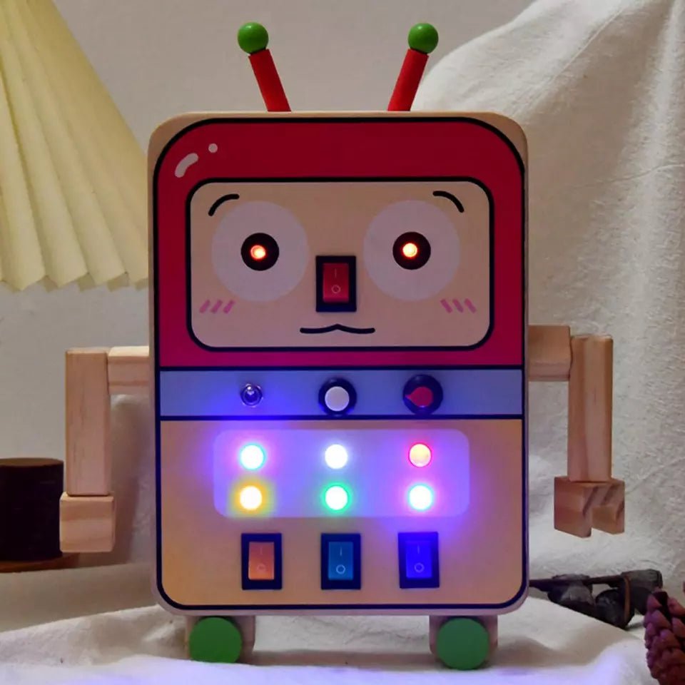Tableau Montessori - BusyBoardCircuit™ - Robot - Joujoux Bebe