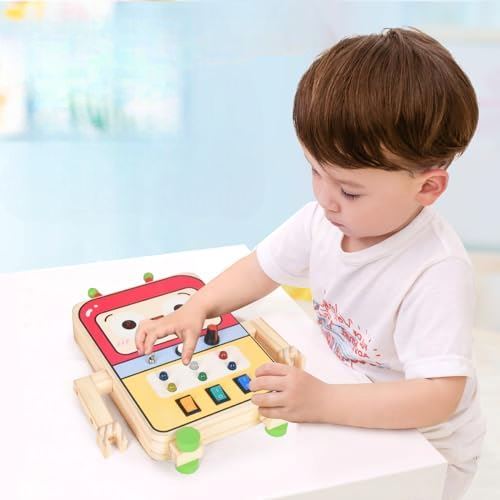 Tableau Montessori - BusyBoardCircuit™ - Robot - Joujoux Bebe