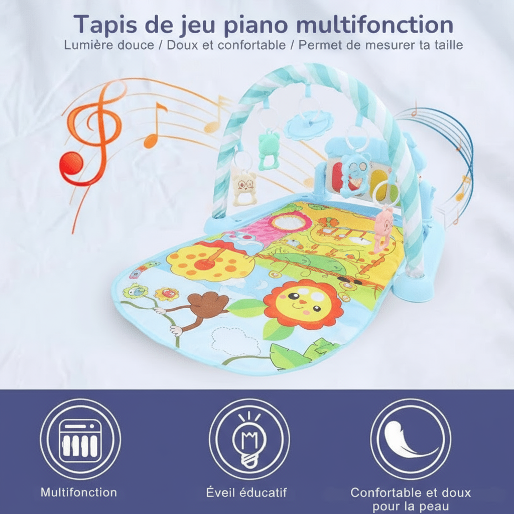 tapis d’éveil éducatif bébé lumineux et musical