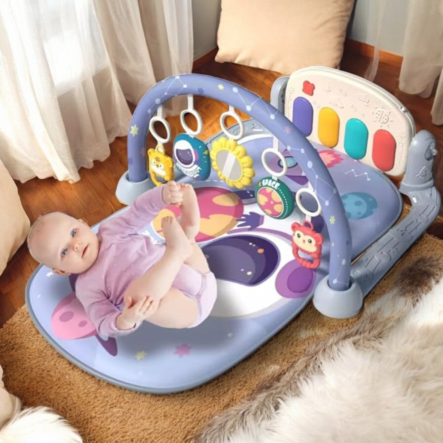 Tapis d’Éveil - KiddoMat™ - Voyage Galactique - Joujoux Bebe