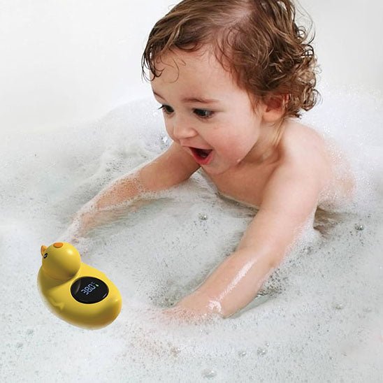 thermometre bain bebe le canard avec enfant