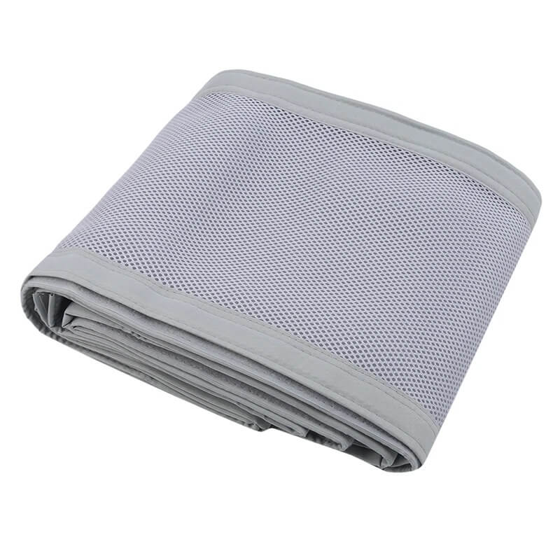 Tour de lit respirant couleur gris image