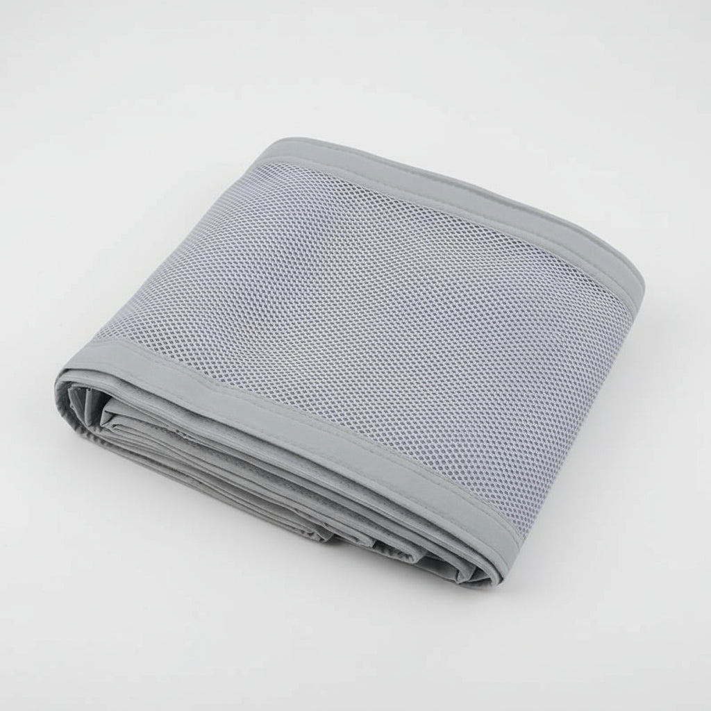 Tour de lit respirant couleur gris image