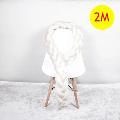 tresse de lit bebe blanche 2 metre