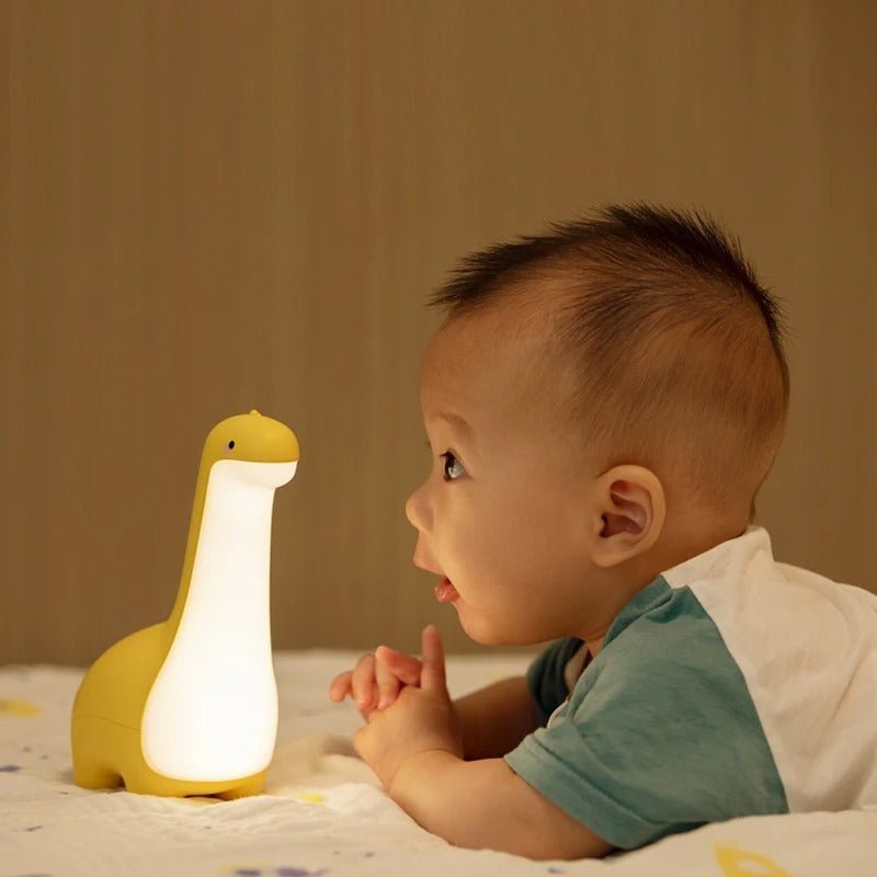veilleuse bebe dinodouceur avec enfant