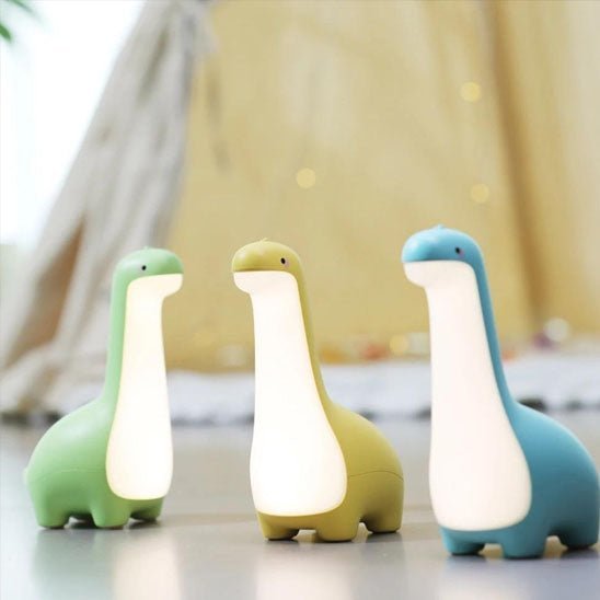 veilleuse bebe dinodouceur bleu jaune vert
