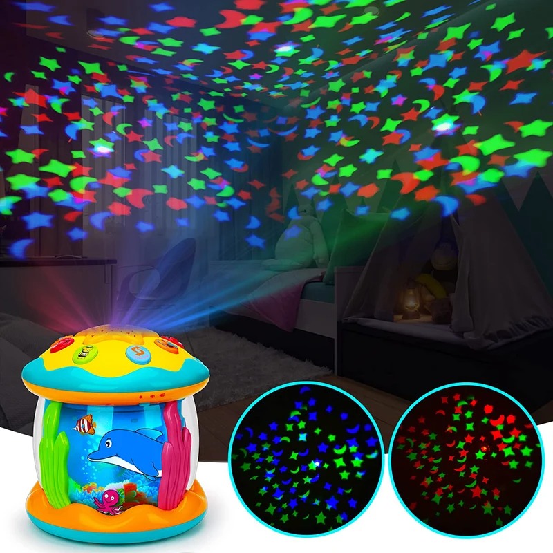 veilleuse musicale bebe oceanique jeux de lumiere