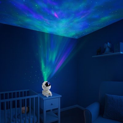 veilleuse projection astronaute éclaire chambre bebe
