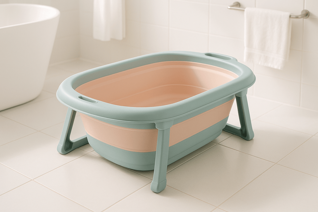 baignoire bébé pliable dans la baignoire