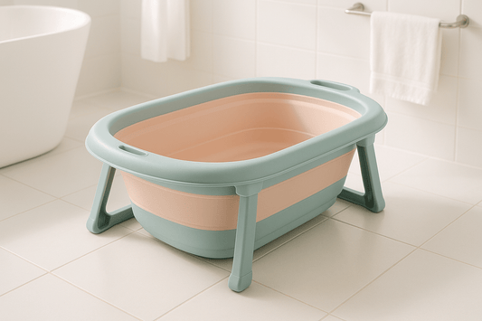 baignoire bébé pliable dans la baignoire