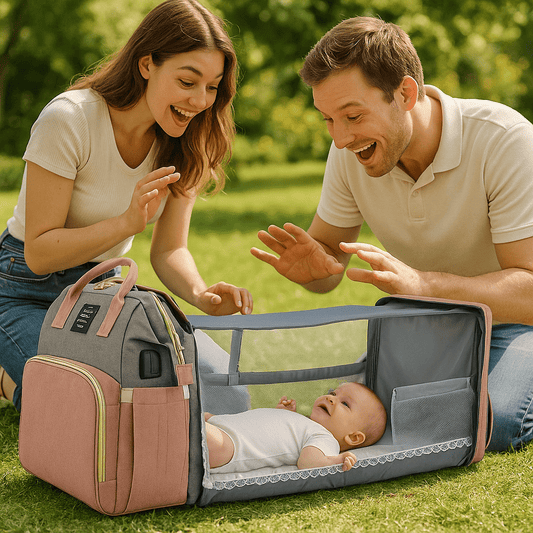 sac a langer convertible en lit avec papa et maman