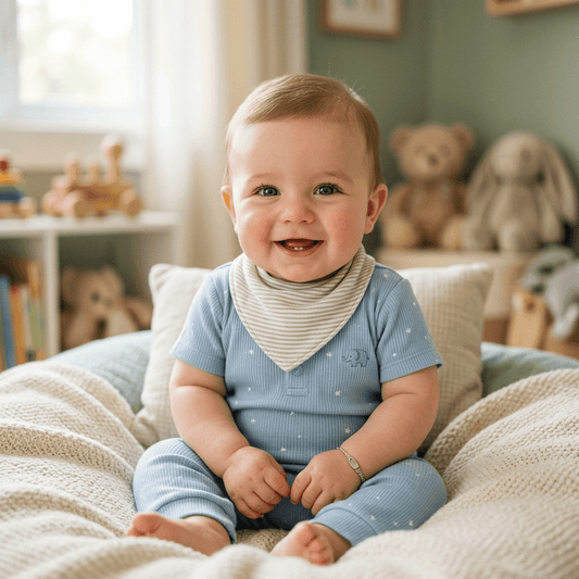 bébé 6 mois dans sa chambre