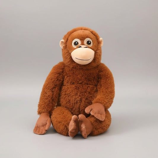 peluche singe marron