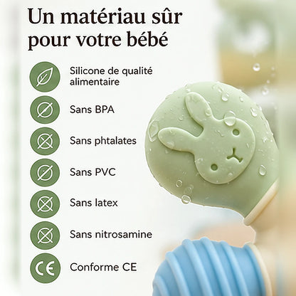 anneau dentition bébé silicone alimentaire sans BPA