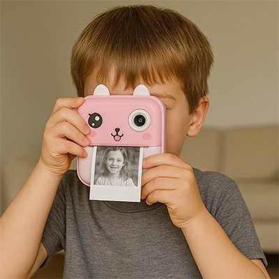 Appareil photo enfant 3 ans avec impression et garçon