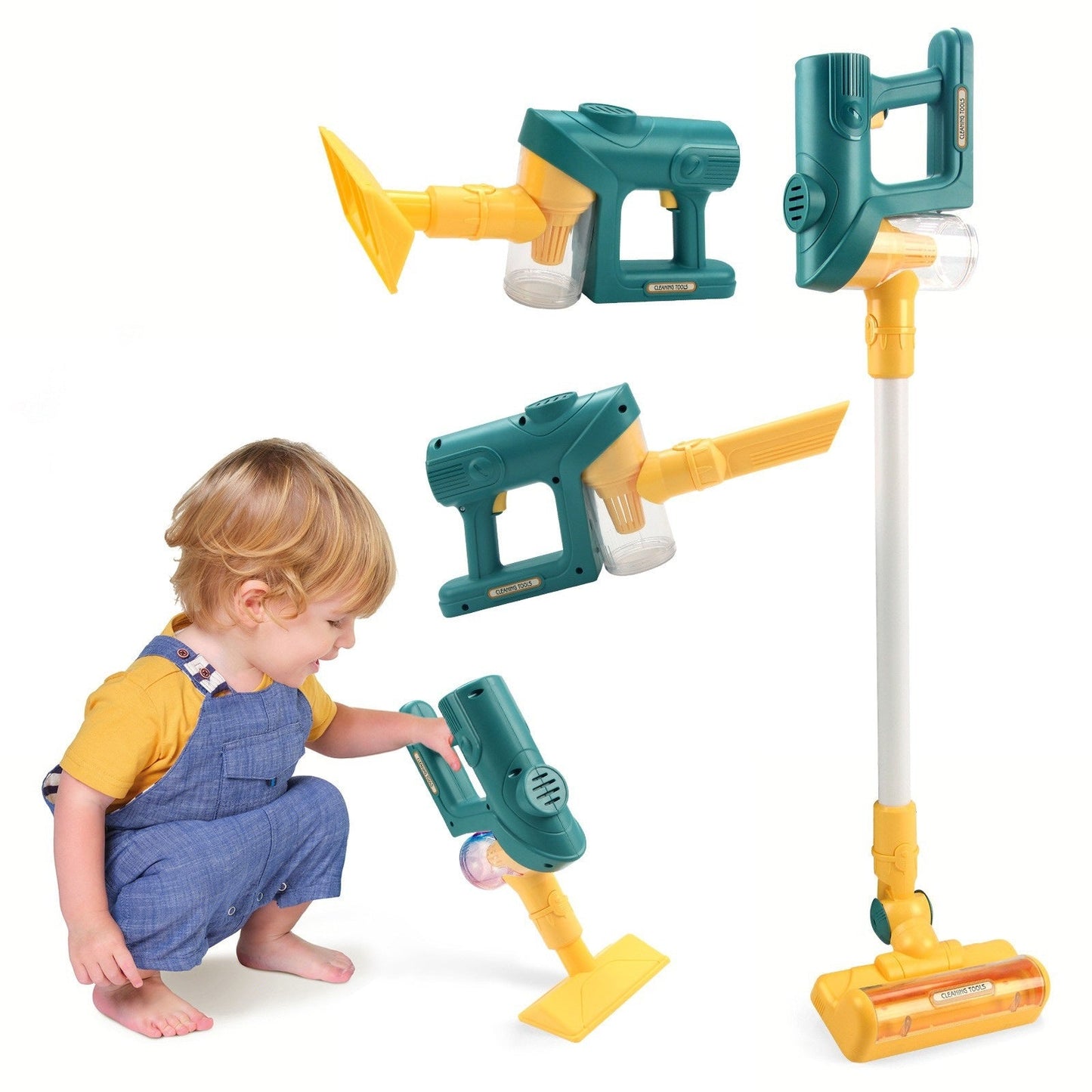 aspirateur enfant ludique educatif vert
