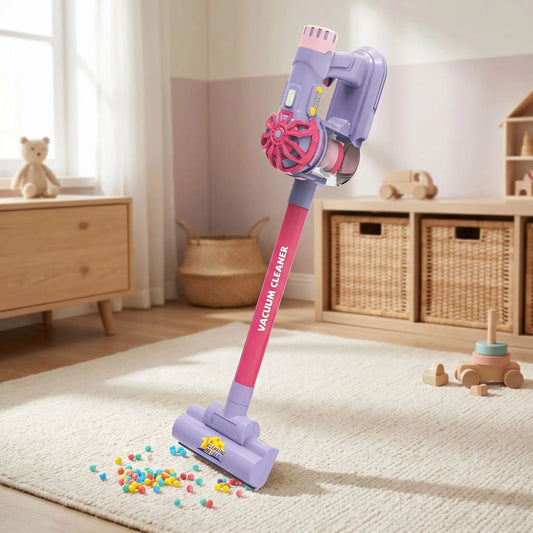 aspirateur pour enfant rose réaliste