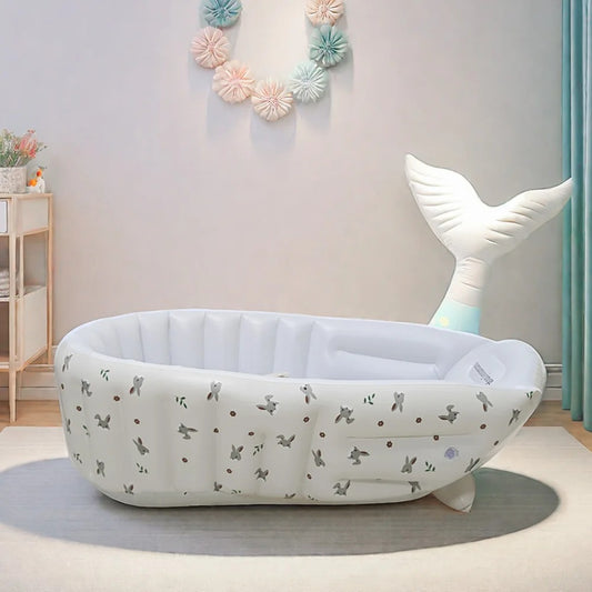 baignoire bebe gonflable lapin