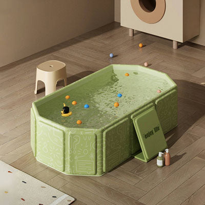 Baignoire Bébé Pliable | Beige & Vert™