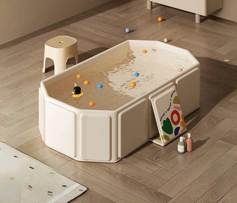 baignoire bebe pliable beige